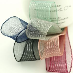 Buy cheap mesh webbing wired organza DIY gift 10 Yards Per Roll Christmas Decorative Metallic Foil Poly Mesh Ribbon from wholesalers