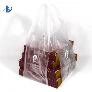 Buy cheap Biodegradable PE Plastic Pizza Carrying Bag Custom Color / Printing Support from wholesalers