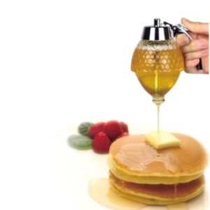 Buy cheap Drip free honey dispenser transparent acrylic 200ml honeypot muffin companion from wholesalers