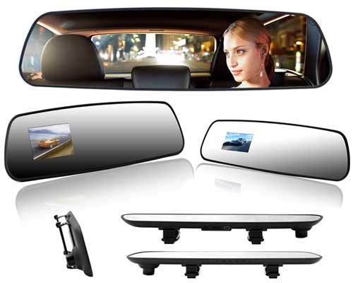 Buy cheap DV400 Bluetooth Rearview Mirror Camera HD 720P H.264 G-Sensor 140 Degrees Wide Angle 2.7 inch LCD Car DVR from wholesalers