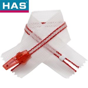 Buy cheap #5 Blue Resin Zippers with Transparent Plastic Strip Package for Clothing or Luggage from wholesalers