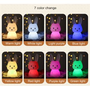 Custom LED Night Light Bedroom Lamp Touch Sensor Room Decor Cute Gift