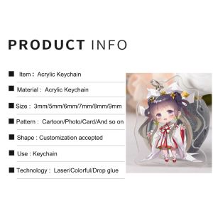 Buy cheap Transparent Acrylic Keychain With Metal Ring Durable Animation Cartoon Character Printed Ideal Gift Acrylic Keychain from wholesalers