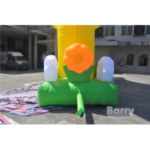 Cartoon Shape Yellow Inflatable Arches For Advertising / Inflatable Entrance