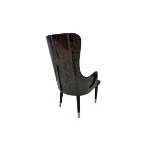 Buy cheap High Back 104cm Wrought Iron Upholstered Dining Chairs from wholesalers