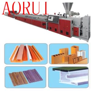 China Smooth PP / PE WPC Plastic Profile Conical twin-screw for Ceiling on sale