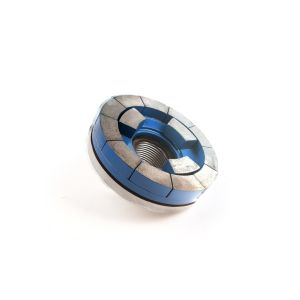 Polishing Granite Slabs Tiles with Diamond Calibration Wheels Round Abrasive