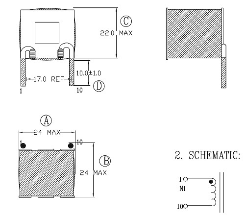 Ee30 Choke Coil Inductor|Air Core Inductor for Home Application