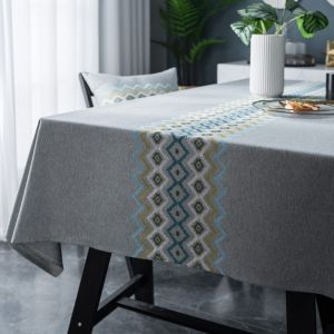 Decorative Wedding Table Cover Pink And Blue Tablecloth Custom Table Cover