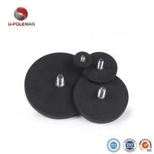 Neodymium Magnet Rubber Pot Magnets With And Custom Packing And M6 M8 Threaded