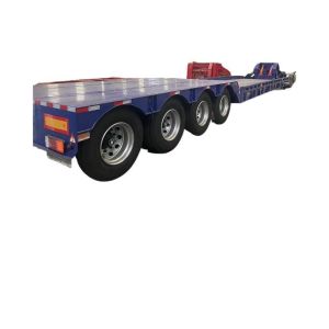 Buy cheap 150t Load Capacity Low-Bed Semi-Trailer with Detachable Gooseneck and Strength Design from wholesalers