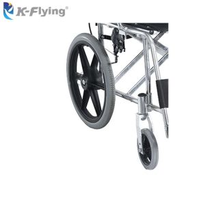 Buy cheap Lightweight Adult Disabled Folding Manual Wheelchair with solid casters from wholesalers