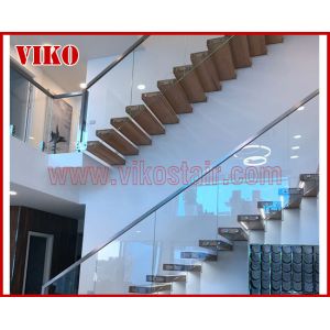 Buy cheap Floating Staircase VK35S Floating Stair Tempered GlassLED Light strip, Stringer: 5mm+5mm(Thickness), Dia 6mm Steel Cable from wholesalers