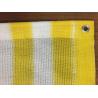 Buy cheap Yellow And White Anti Uv Balcony Shade Net , Hdpe Knitted Raschel Netting from wholesalers