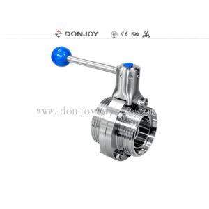 Buy cheap SS316L RJT Thread Manual Butterfly Valves With Long Pull Handle from wholesalers