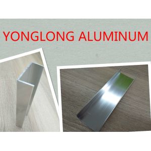 Buy cheap Mechanical Polishing Aluminum Window Profiles Shining Surface Silver White from wholesalers