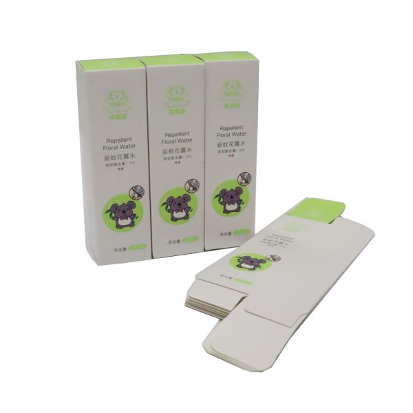 UV Coating Medicine Packaging Box For Repellent Floral Water CMYK Offset