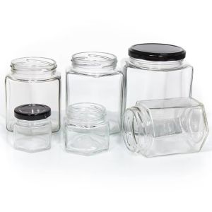 Buy cheap High Quality 2Oz 3Oz Transparent Round Clear Glass Honey Jars For Honey With Color Lids from wholesalers