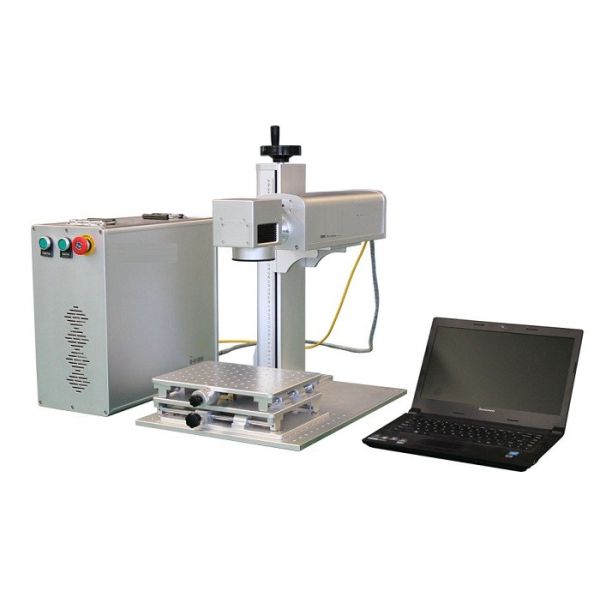 Quality 3D Head Fiber Laser Marker for Metal and Plastic Marking on Curve Surface for sale