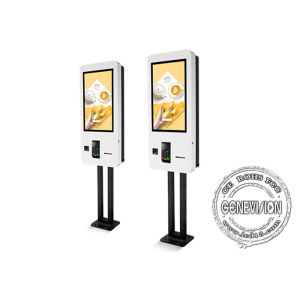 Buy cheap 24 Inch Touch Screen Kiosk Self Service Order Machine QR Code Scanner With Printer from wholesalers