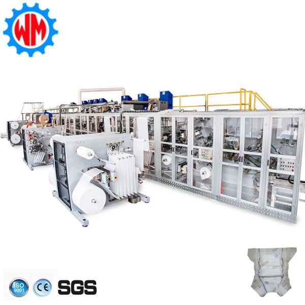 800Pcs/Min Stable Speed Baby Diaper Making Machine Professional Customization