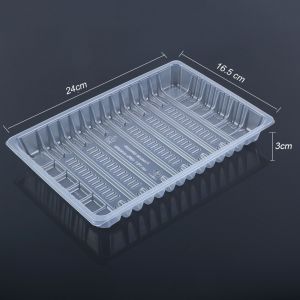 Buy cheap Hengmaster White Rectangle plastic tray transparent Ecofriendly from wholesalers