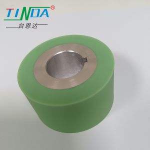 Buy cheap Temperature Resistant Round Cylindrical Rubber Feed Wheels Sewing Rollers For Paper Making Machine from wholesalers