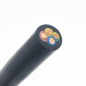 Buy cheap Flexible Rubber Submersible Well Pump Cable Custom Size  Deep Well Wire from wholesalers