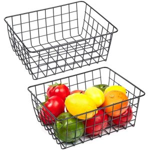Buy cheap Square Wire Mesh Container Vegetable Mesh Storage Baskets from wholesalers