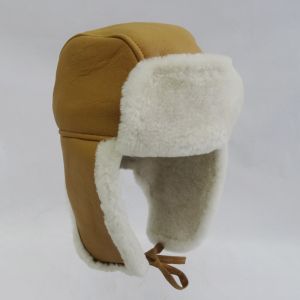 Buy cheap Wholesale cheap warm shearling trapper sheepskin hat from wholesalers
