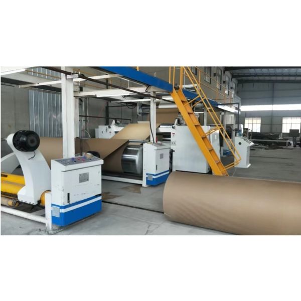 Horizontal Output Corrugated Cardboard Paper Production Line with 0.75KW