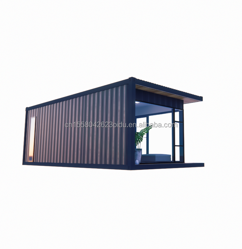 Container Houses Prefabricated Casas Customized Color Wooden Glass Sunroom House Prefab Container Homes