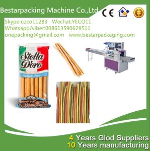 Flow pack machine for bread sticks,breadsticks,Lance Bread Sticks packing