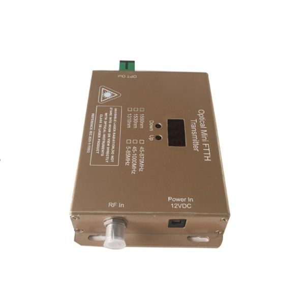 Buy cheap Mini CATV Laser Transmitter , 2 Output 10m 1550nm Optical Transmitter With 10mw/12mW from wholesalers