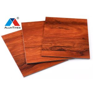 Buy cheap Fire Retardant Aluminium Composite Panel , Wooden Finish Aluminium Sandwich Panel from wholesalers