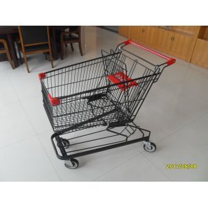 Buy cheap 125L Supermarket Shopping Trolley With 4 Swivel Flat Casters 941x562x1001mm from wholesalers