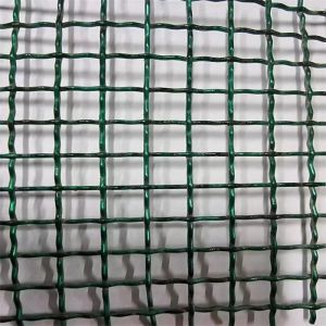 Woven Wire Mesh Long Service Life Bullet PVC Anti Rust Crimped Wire Mesh