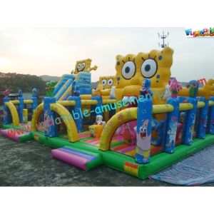 Buy cheap Spongebob Giant Inflatable Amusement Park , Inflatable Big Funcity Games from wholesalers