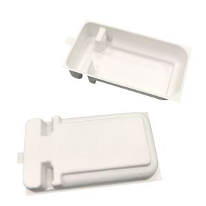 Pressed Sugarcane Pulp Packaging 3mm Thickness Biodegradable White