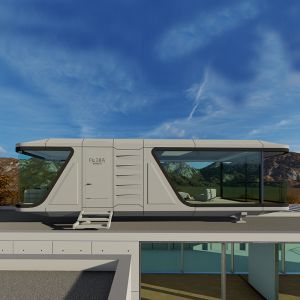 Ecocapsule Tiny House Office And Residential Space Capsule With Balcony High End