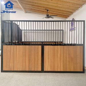 Buy cheap Custom Horse Stable Stall Panels With Bamboo Infill Easy Assembly Portable Corral Fencing System from wholesalers
