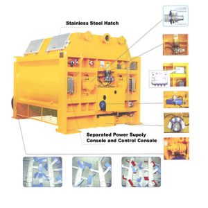 China 17.5-200m3/H advanced centralized oil lubrication system Concrete Mixer JS on sale