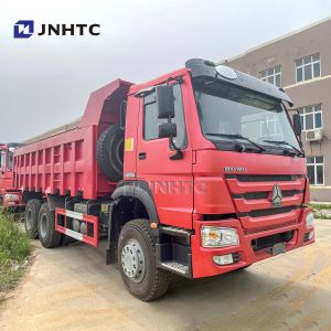Buy cheap Sinotruk HOWO 6x4 Mineral Mining Dump Truck Red Euro2 Mine 336hp 60ton from wholesalers