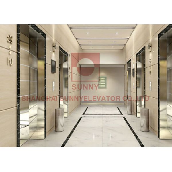 Business Passenger Elevator Stainless Steel Energy Saving Environmental