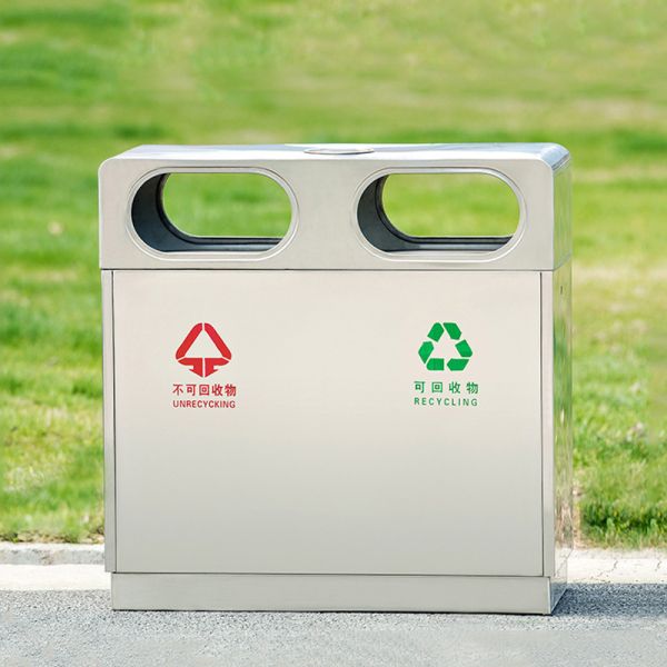 Outdoor Garbage Bin Waste Bin Metal Fabricator Stainless Steel Garbage Bin Lid Waste