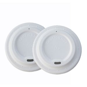 Buy cheap 8cm Biodegradable Sugarcane Pulp Coffee Cups With Lids from wholesalers