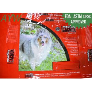 Buy cheap 30kg Heat Sealing Mylar Pet Food Bag Reclosable Moisture / Oxygen Proof from wholesalers