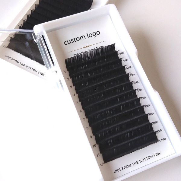 Buy cheap 0.1mm Individual Classic Eyelash Extensions , C Curl Handmade Fans Lash Extensions from wholesalers