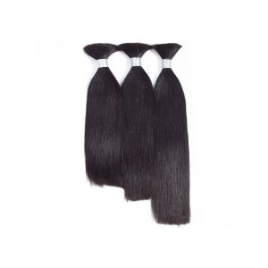 Buy cheap Straight Bulk Human Hair Extensions , Unprocessed Russian Hair Extensions Bulk product