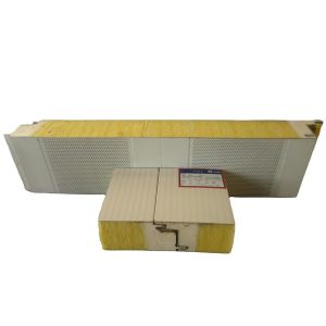 Buy cheap Thickness 100mm Acoustic Sandwich Panel With Prepainted Surface from wholesalers